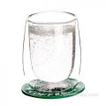 Dubbelwandige borosilicaatglazen en bekers